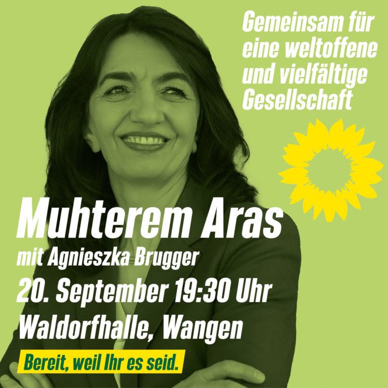 Muhterem Aras und Agnieszka Brugger in Wangen