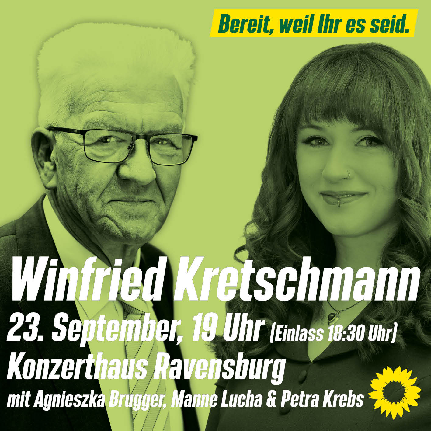 Winfried Kretschmann im Konzerthaus Ravensburg