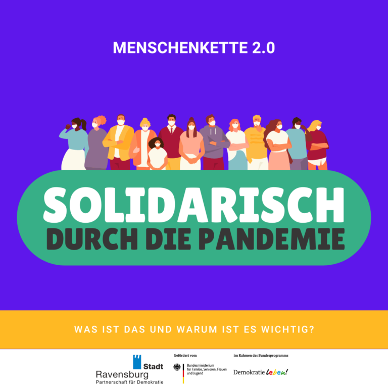 Menschenkette 2.0 mit über 5000 Unterschriften und 70 Partner*innen