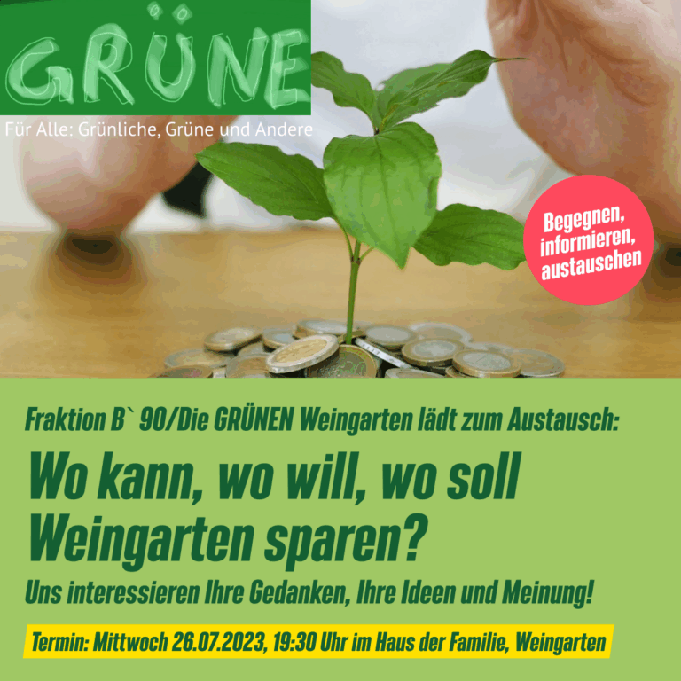 Wo kann, wo will, wo soll Weingarten sparen?