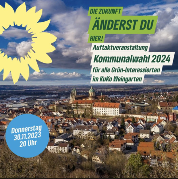Einladung zum Auftakttreffen Kommunalwahl 2024 in Weingarten
