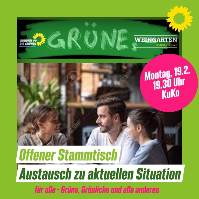 Grüner Stammtisch