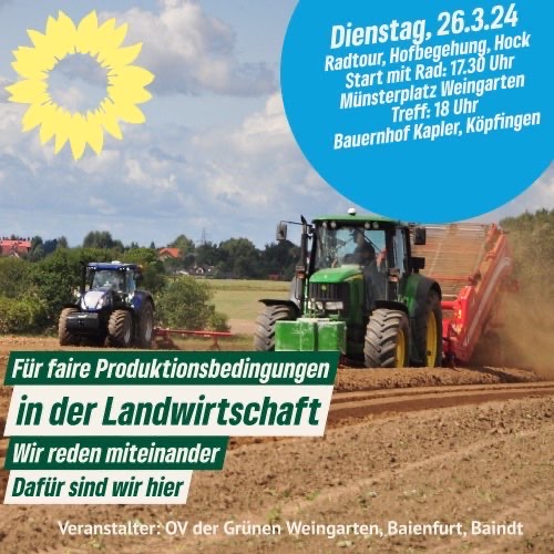 Grüne Kommunalpolitiker reden mit der Landwirtschaft – Pressetext