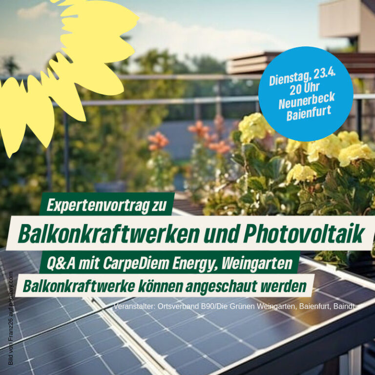 Balkonsolaranlagen – einfach Umwelt schonen und Kosten sparen