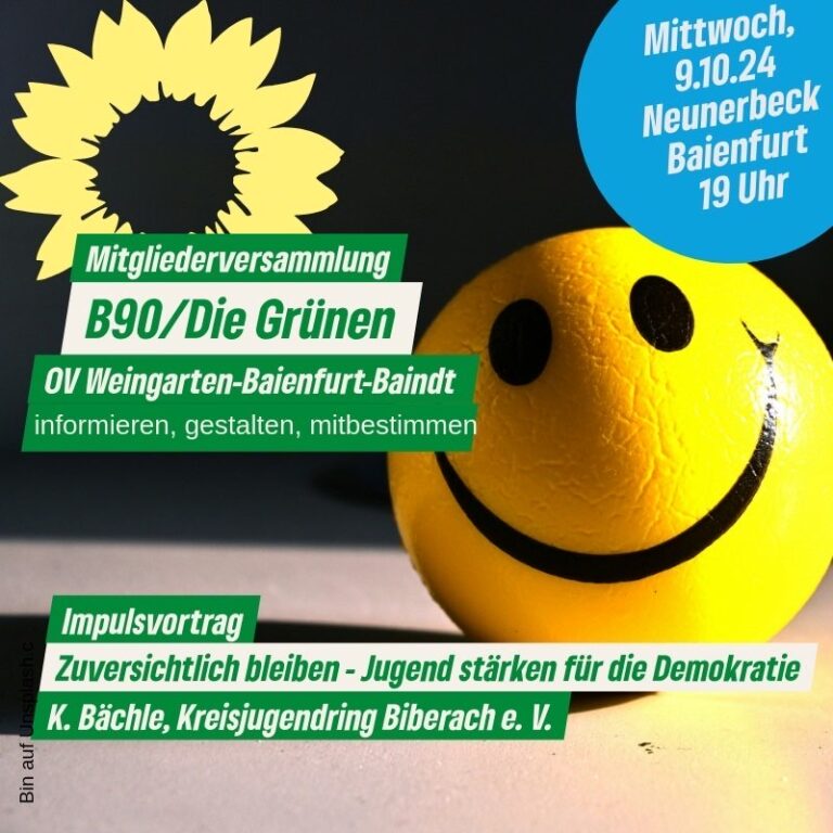 Mitgliederversammlung OV Weingarten Baienfurt Baindt
