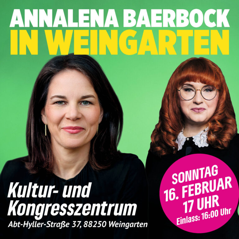 Annalena Baerbock in Weingarten
