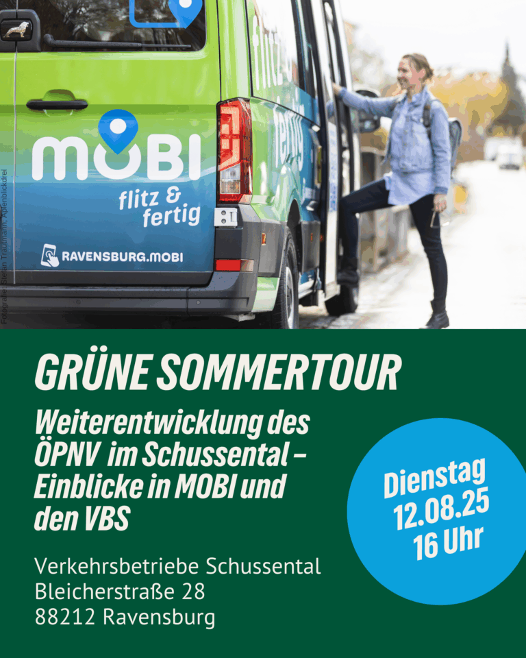Weiterentwicklung des öffentlichen Personennahverkehrs (ÖPNV) – Ein Blick hinter die Kulissen von MOBI und dem VBS (Verkehrsbetrieb Schussental)