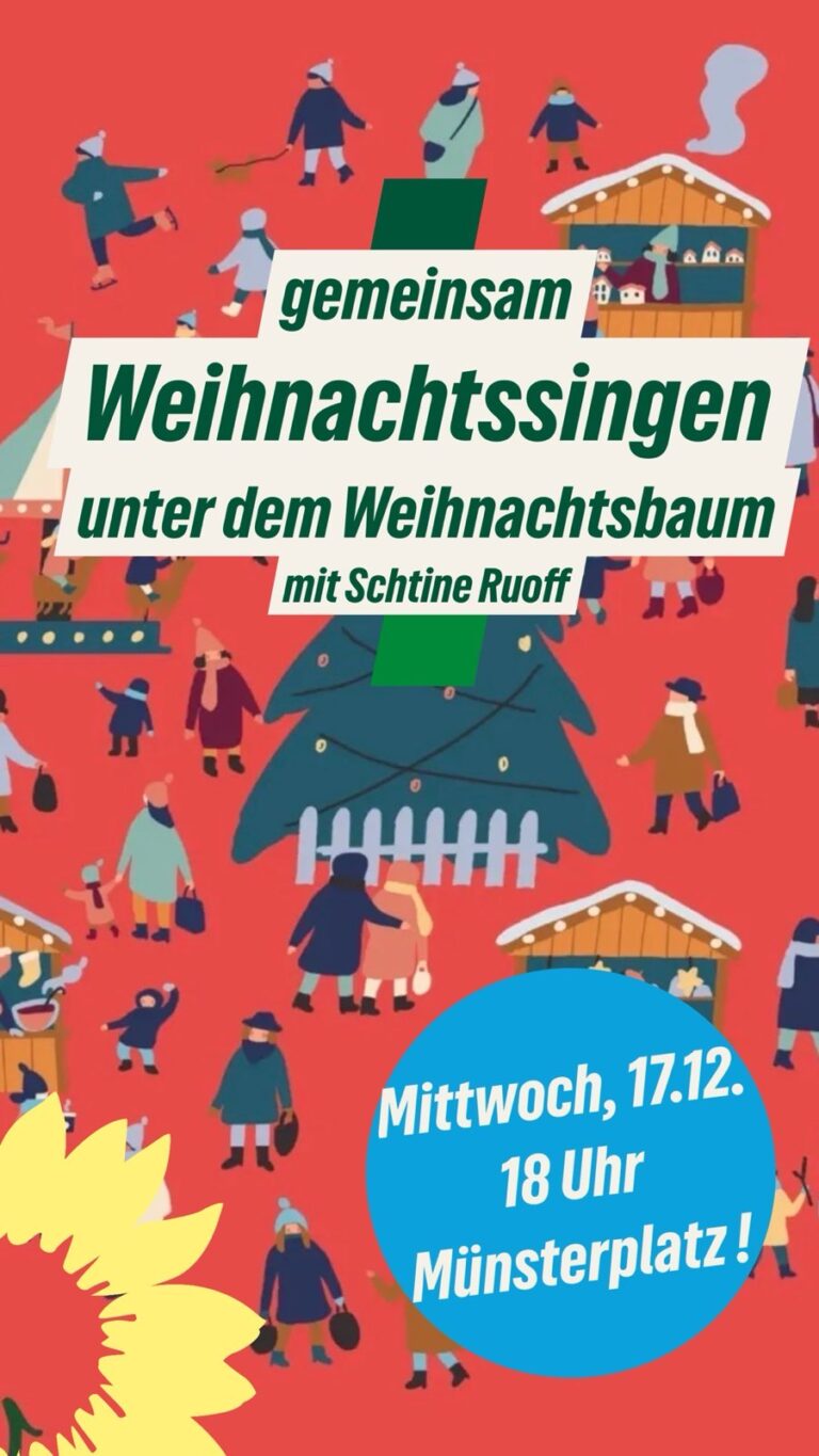 Weihnachts-Singen auf dem Weingartner Münsterplatz