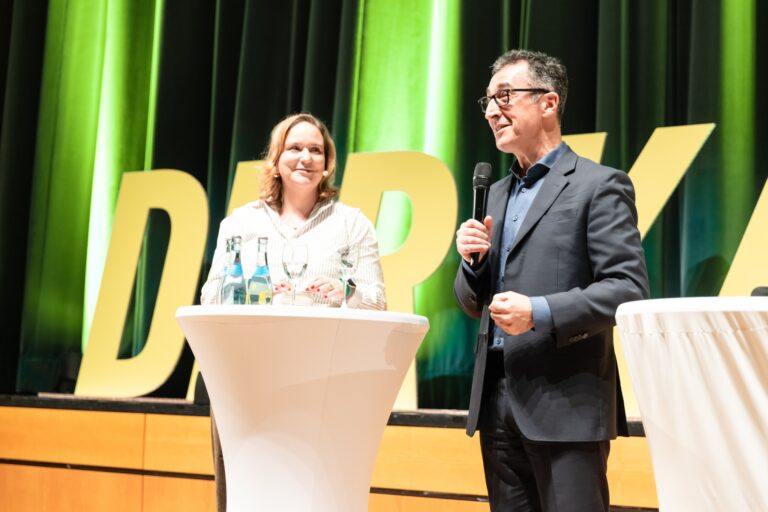 Wahlkampfauftakt: Cem Özdemir und Anna Wiech in Weingarten