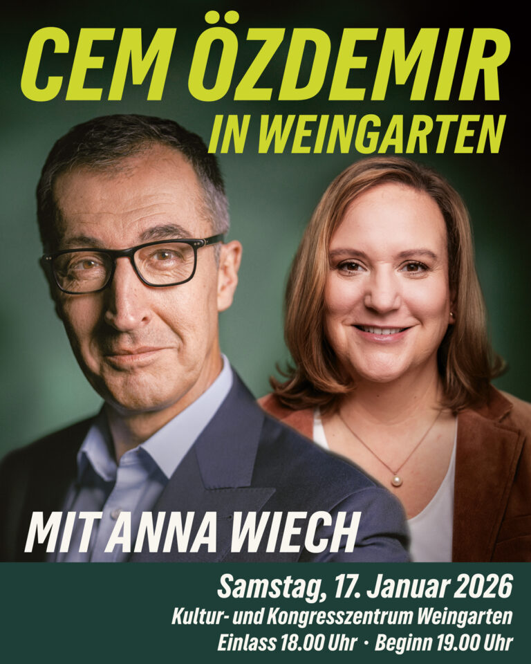 Cem Özdemir zu Besuch in Weingarten